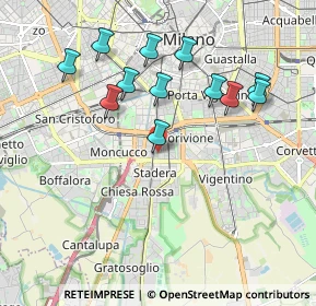 Mappa Via Fratelli Vivarini, 20141 Milano MI, Italia (1.8875)