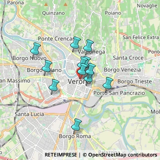 Mappa Via Dietro Anfiteatro, 37121 Verona VR, Italia (1.2925)