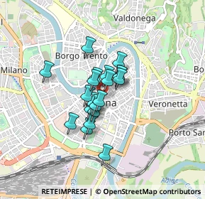 Mappa P.za Bra, 37121 Verona VR, Italia (0.529)