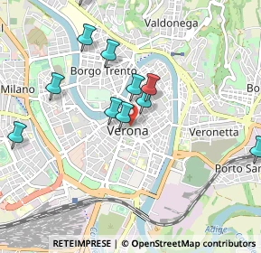 Mappa P.za Bra, 37121 Verona VR, Italia (0.96636)