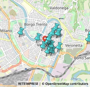 Mappa P.za Bra, 37121 Verona VR, Italia (0.62941)