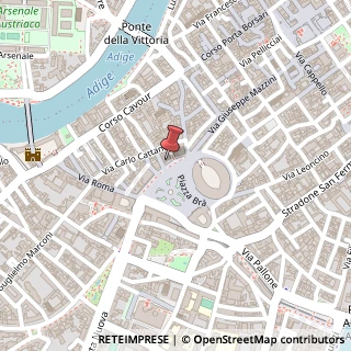 Mappa Piazza Bra, 12, 37121 Verona, Verona (Veneto)