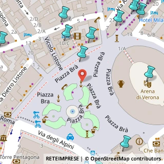 Mappa P.za Bra, 37121 Verona VR, Italia (0.135)