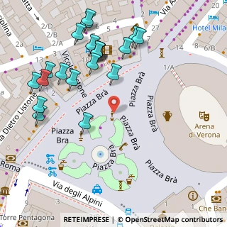 Mappa P.za Bra, 37121 Verona VR, Italia (0.07333)