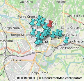 Mappa Piazza Bra, 37121 Verona VR, Italia (0.94895)