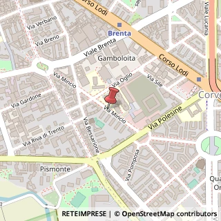 Mappa Via Mincio, 20139 Milano, Milano (Lombardia)
