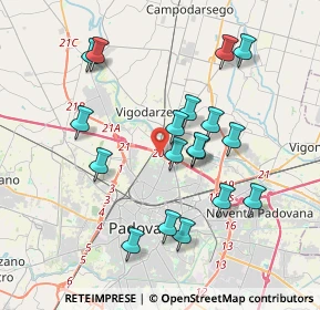 Mappa Fornace Morandi, 35133 Padova PD, Italia (3.615)