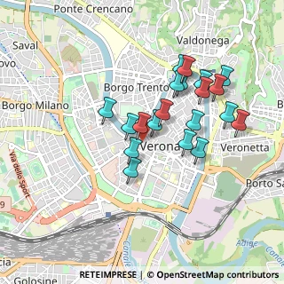 Mappa Vicolo Morette, 37121 Verona VR, Italia (0.797)