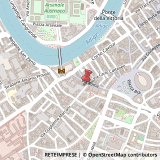 Mappa Via Daniele Manin, 4, 37122 Verona, Verona (Veneto)
