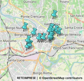 Mappa Vicolo Morette, 37121 Verona VR, Italia (1.1)