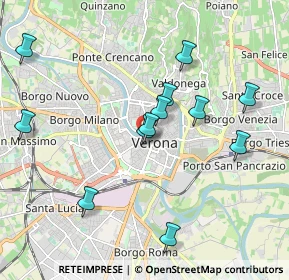 Mappa Vicolo Morette, 37121 Verona VR, Italia (1.93833)