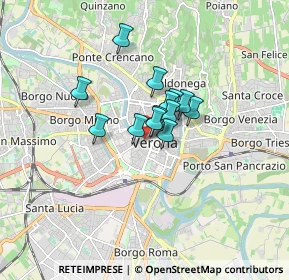 Mappa Vicolo Morette, 37121 Verona VR, Italia (0.96154)