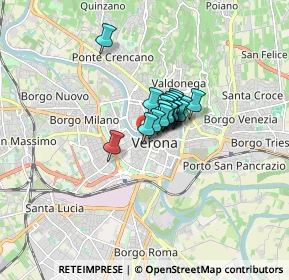 Mappa Vicolo Morette, 37121 Verona VR, Italia (0.731)