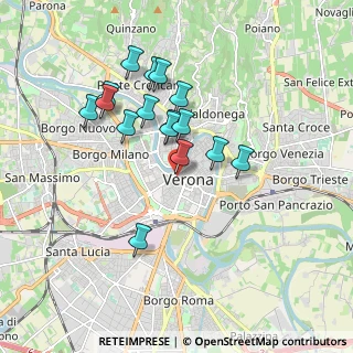 Mappa Vicolo Morette, 37121 Verona VR, Italia (1.58563)