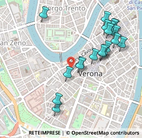 Mappa Vicolo Morette, 37121 Verona VR, Italia (0.53)