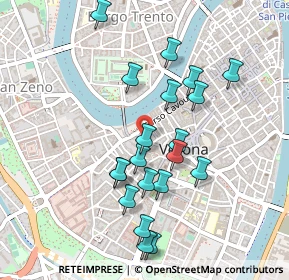 Mappa Vicolo Morette, 37121 Verona VR, Italia (0.4555)