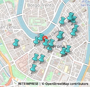 Mappa Vicolo Morette, 37121 Verona VR, Italia (0.4535)