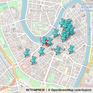 Mappa Vicolo Morette, 37121 Verona VR, Italia (0.447)