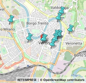 Mappa Via Roma, 37122 Verona VR, Italia (0.76083)