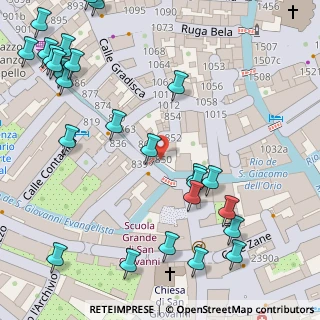 Mappa Calle dell'Olio, 30125 Venezia VE, Italia (0.075)