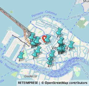 Mappa Calle dell'Olio, 30125 Venezia VE, Italia (0.732)