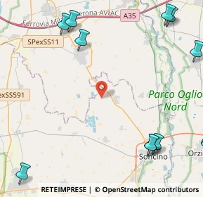 Mappa Via Villa Vetere, 26029 Soncino CR, Italia (7.65105)