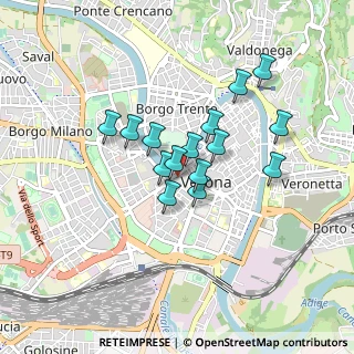 Mappa Corso Castelvecchio, 37121 Verona VR, Italia (0.64867)