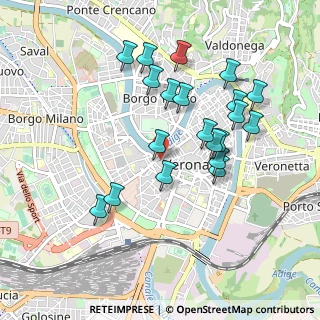 Mappa Corso Castelvecchio, 37121 Verona VR, Italia (0.9065)