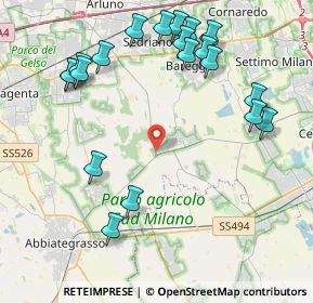 Mappa Via per, 20046 Cisliano MI, Italia (4.8645)