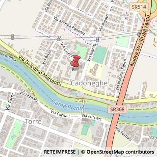 Mappa Piazza del Sindacato, 5, 35010 Cadoneghe, Padova (Veneto)