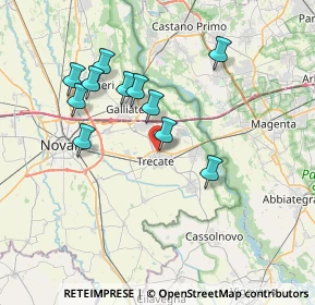 Mappa Via Cervino, 28069 Trecate NO, Italia (6.76909)