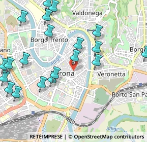 Mappa Via Pietro Frattini, 37121 Verona VR, Italia (1.2695)