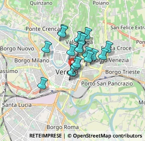 Mappa Via Pietro Frattini, 37121 Verona VR, Italia (1.1005)