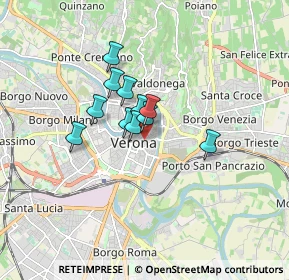 Mappa Via Pietro Frattini, 37121 Verona VR, Italia (1.06182)