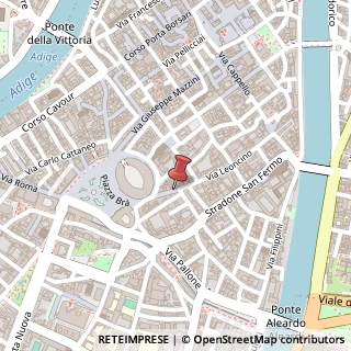 Mappa Via Leoncino, 29, 37121 Verona, Verona (Veneto)