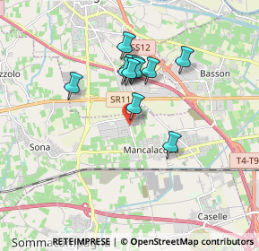 Mappa Via Veneto, 37060 Sona VR, Italia (1.37091)