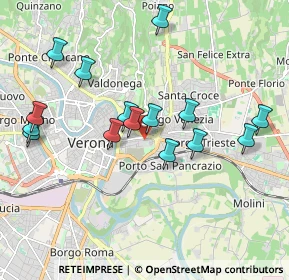 Mappa Ex Caserma Santa Marta, 37129 Verona VR, Italia (1.91467)
