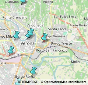 Mappa Ex Caserma Santa Marta, 37129 Verona VR, Italia (3.09)