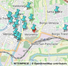 Mappa Ex Caserma Santa Marta, 37129 Verona VR, Italia (1.144)