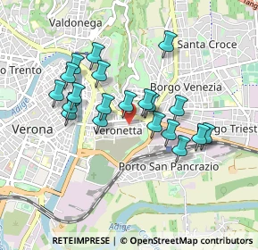 Mappa Via Cantarane, 37129 Verona VR, Italia (0.7705)