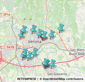 Mappa Via Cantarane, 37129 Verona VR, Italia (3.63333)