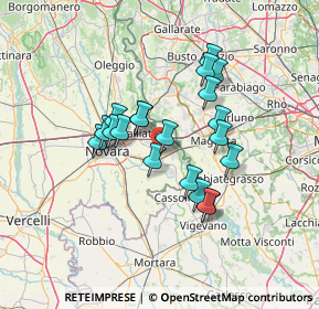 Mappa Via Verra, 28069 Trecate NO, Italia (11.067)