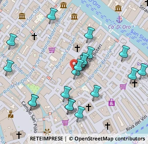 Mappa Calle Drio Le Carampane, 30125 Venezia VE, Italia (0.123)