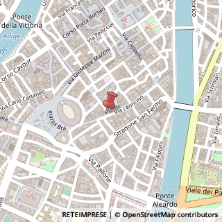 Mappa Via Leoncino, 26, 37121 Verona, Verona (Veneto)