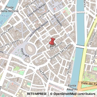 Mappa Via Leoncino, 20, 37121 Verona, Verona (Veneto)