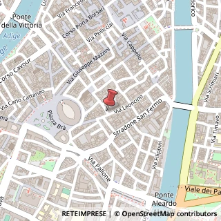 Mappa Via Pietro Frattini,  4, 37121 Verona, Verona (Veneto)