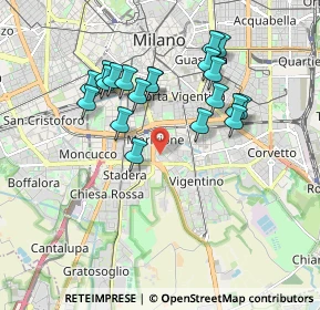 Mappa Via dei Bognetti, 20141 Milano MI, Italia (1.717)