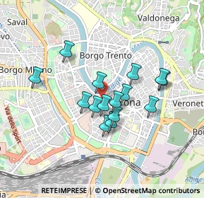 Mappa Corso Castelvecchio, 37122 Verona VR, Italia (0.674)