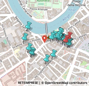 Mappa Corso Castelvecchio, 37122 Verona VR, Italia (0.1925)
