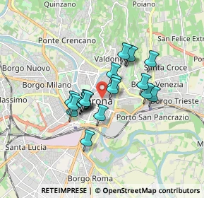 Mappa Piazzetta Mura Gallieno, 37121 Verona VR, Italia (1.2475)